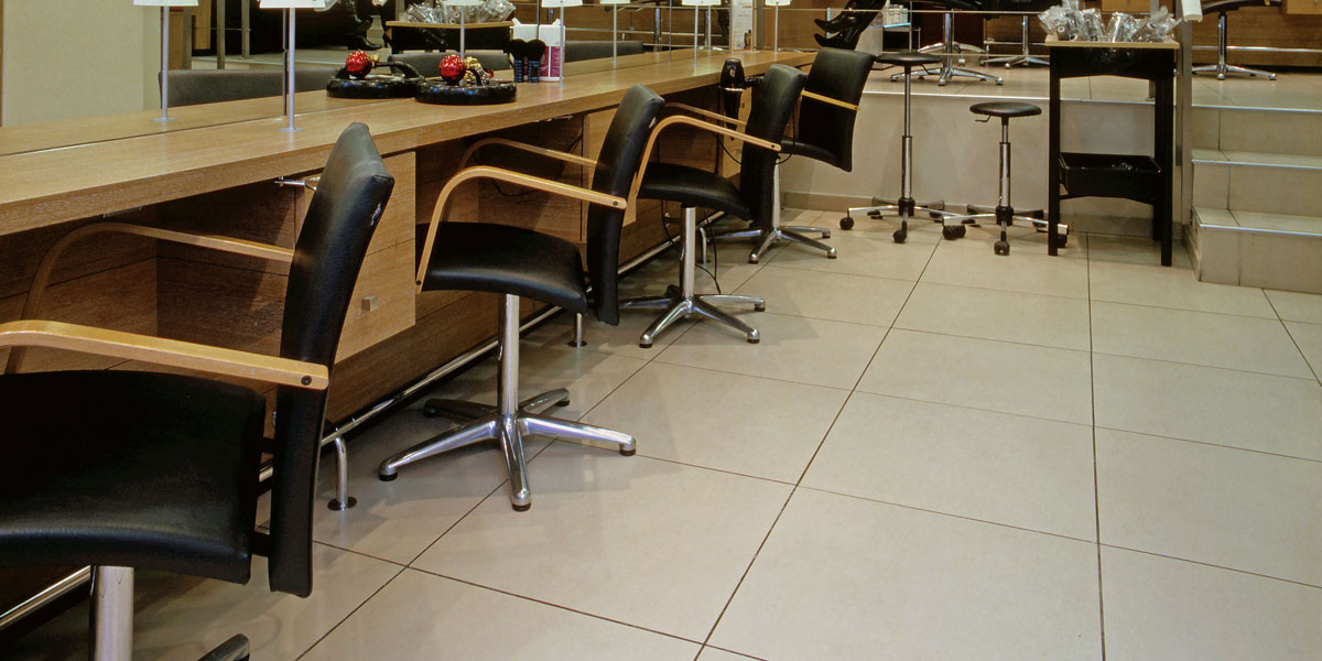 Carrelage pour Boutique Coiffeur Sergio Bossi