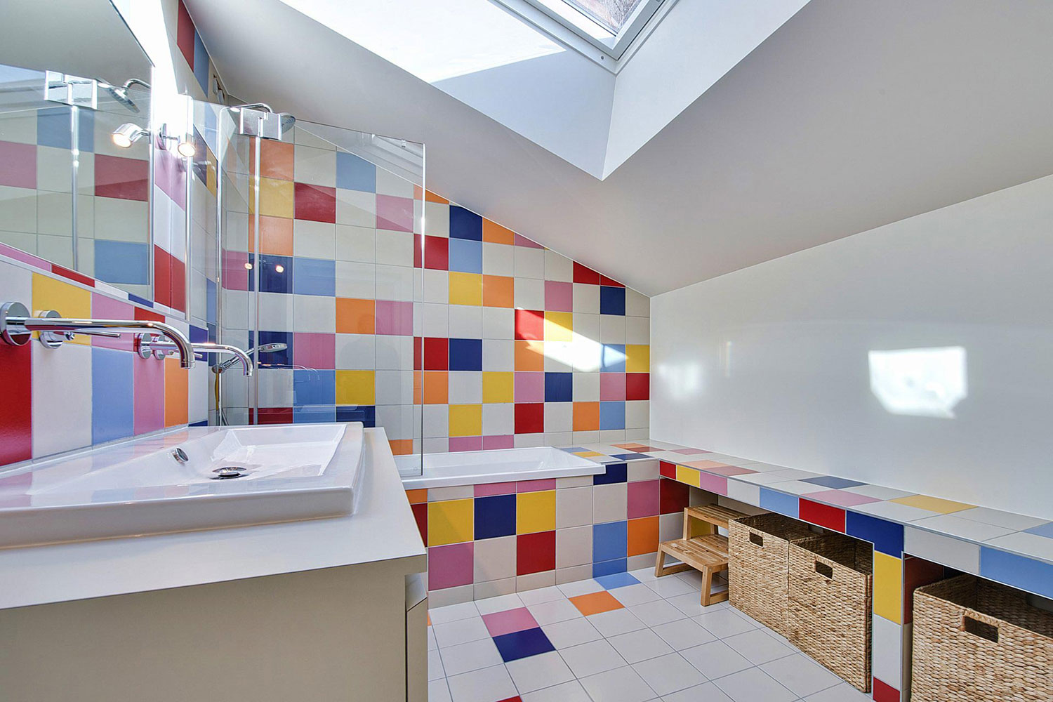 Petits carreaux Colorés et Carrelage Multicouleur Petit format