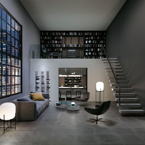 Tango Graphite 60x60 - Carrelage pour Salon