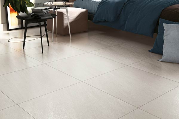 carrelage grès cérame blanc effet pierre