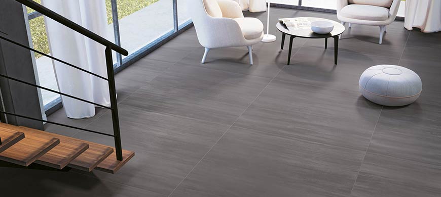 carrelage gris anthracite grand format