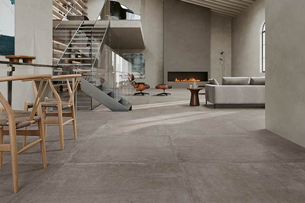 carrelage gris beige effet béton