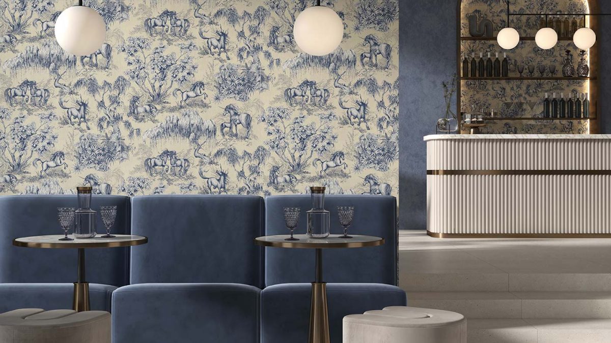 Licorne blue 40x80