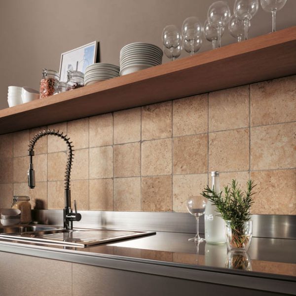 Carrelage imitation pierre travertin Tiber