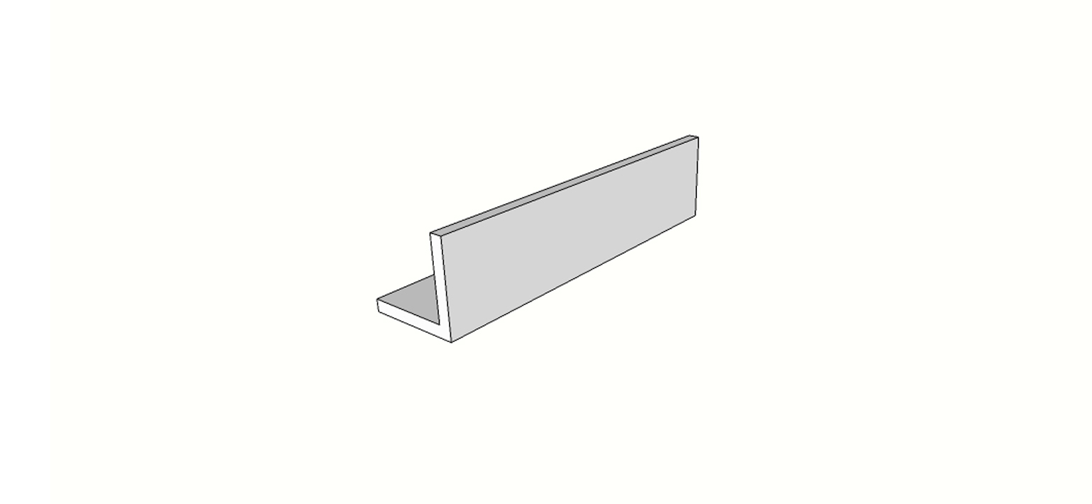 Margelle bord évasé arrondi (1/2 rond) angle int. complet (2 pièces) <span style="white-space:nowrap;">30x60 cm</span>   <span style="white-space:nowrap;">ép. 20mm</span>