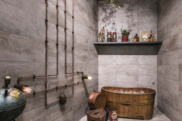 industriele badkamer