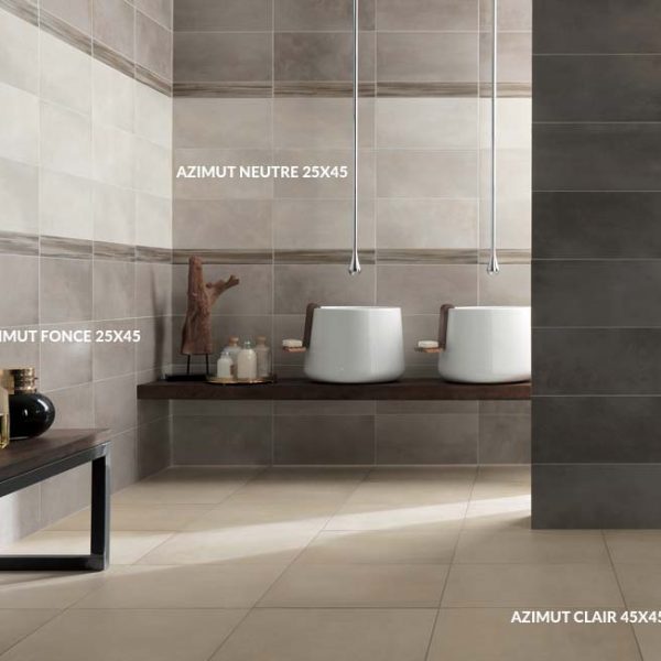 Azimut Fonce Neutre 25x45 Clair 45x45