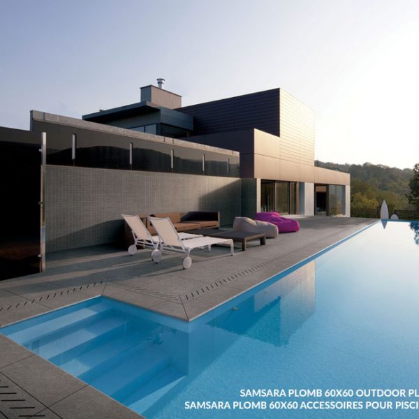 Samsara Plomb 60x60 - Carrelage imitation Pierre