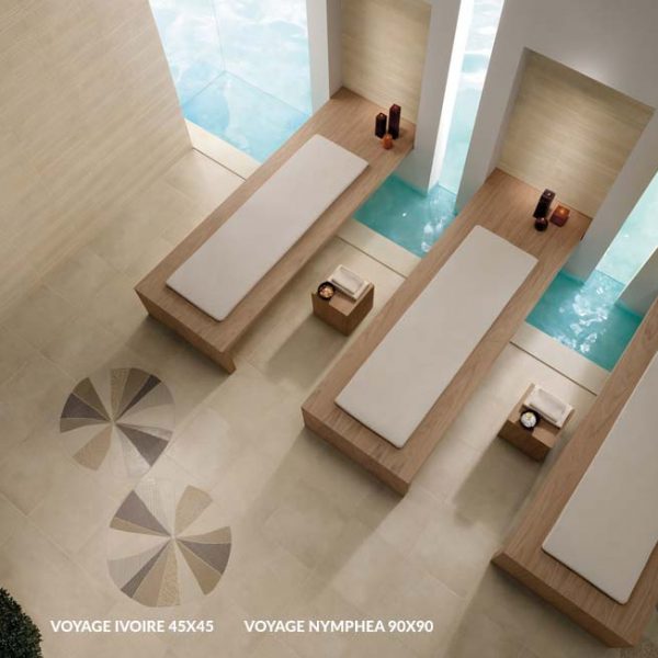 Voyage Ivoire 45x45 Nymphea 90x90