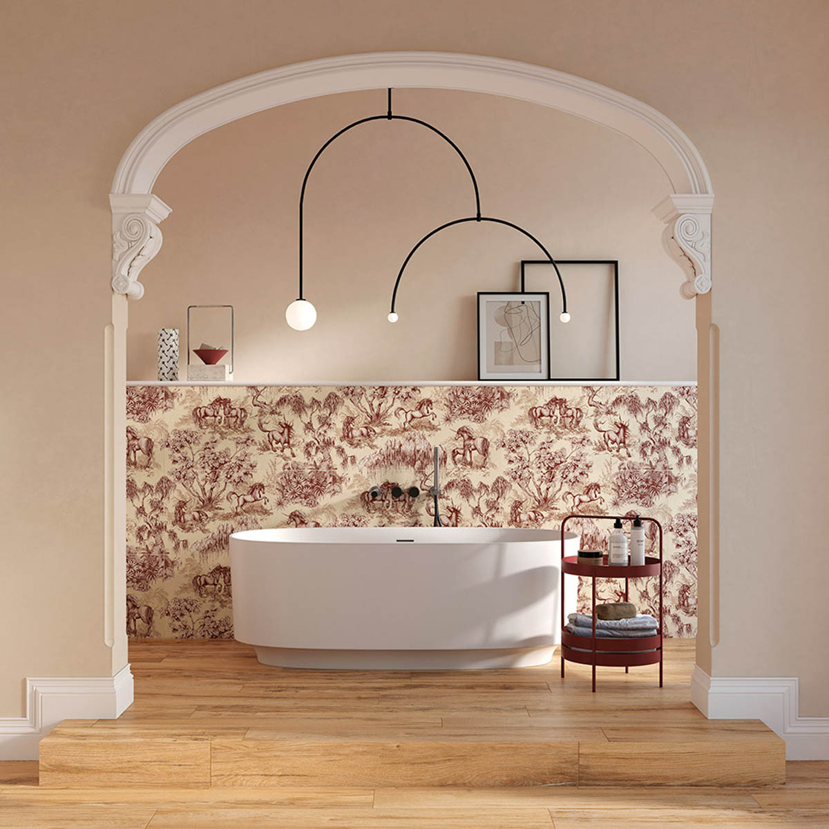 Badkamer inrichting ideeen stoel decoratie badkuip decoratie