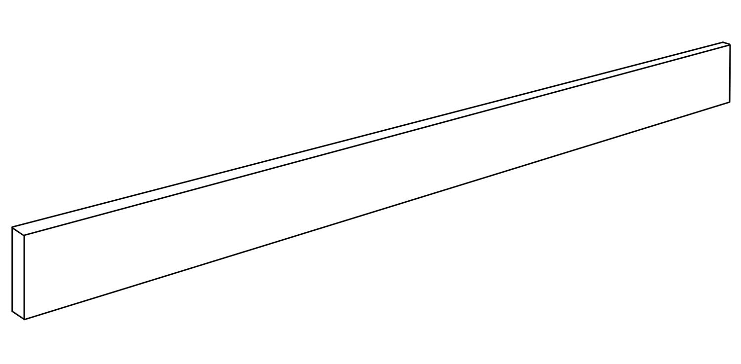 Rechte plint <span style="white-space:nowrap;">6x120 cm</span>
