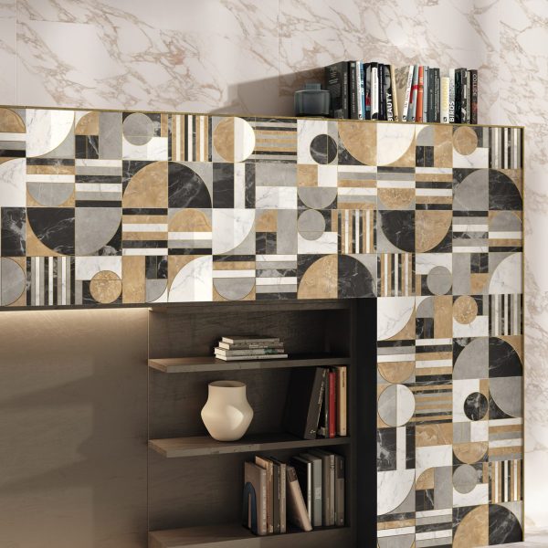 Keramische tegels die marmer imiteren Adage Muur