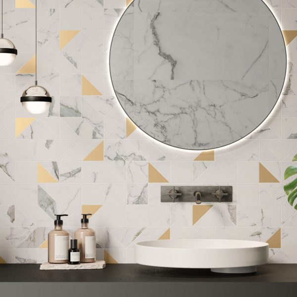 Marmer effect coating Adage Muur