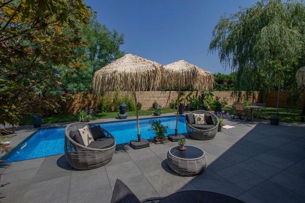 Terras met zwembad – Zuidwesten, France