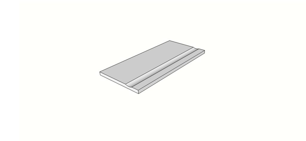 Rechte uitlopende randtegels <span style="white-space:nowrap;">30x60 cm</span> &nbsp; <span style="white-space:nowrap;">ép. 20mm</span>