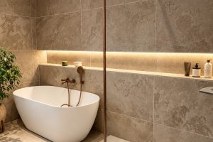 Solithe keramisch steengoed met steenlook - Colombine Viallet Architecte